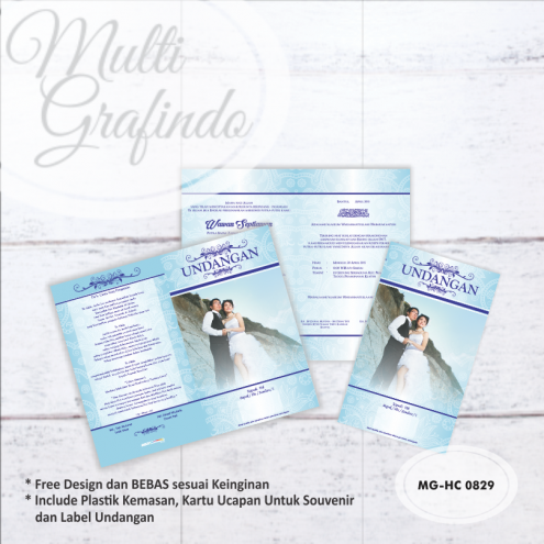 Cetak Undangan Hardcover full color 